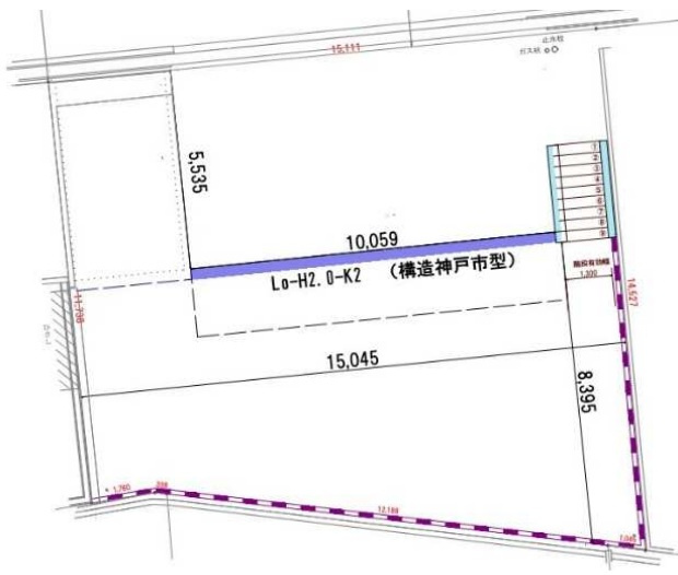 明石市大久保町大窪の区画図