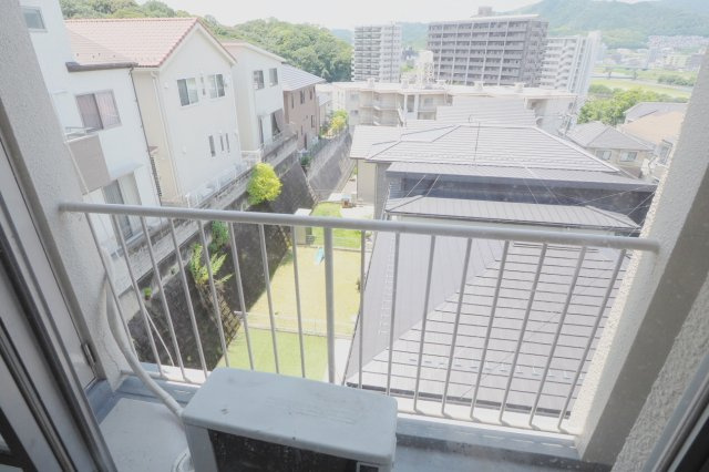 ラフォート牛田のバルコニー