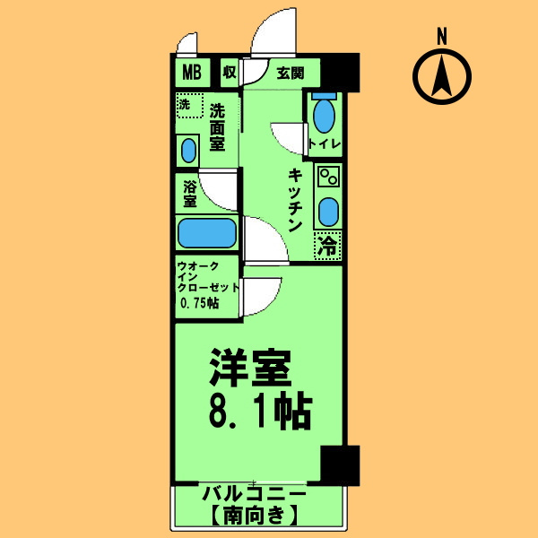 パークレジデンス上飯田駅前の間取り|間取り反転タイプ