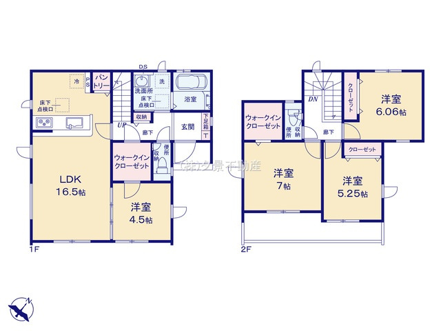 《仲介手数料無料》見沼区深作５丁目117新築一戸建てグラファーレの間取り