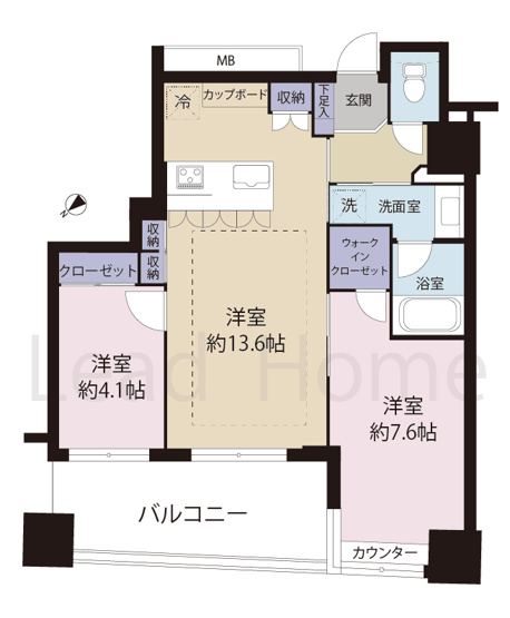 【間取り】 | パークホームズ武蔵小山