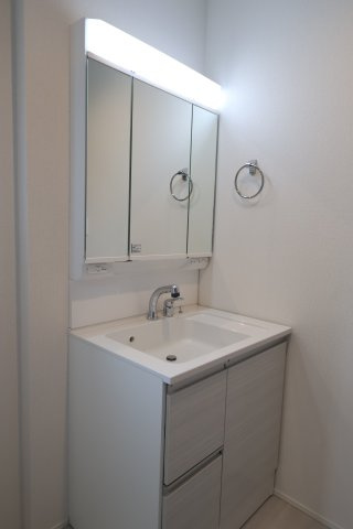 【独立洗面台】 | 《仲介手数料無料》見沼区深作５丁目117(3号棟)新築一戸建てグラファーレ | 撮影日 2025年11月4日 15:15 晴れ