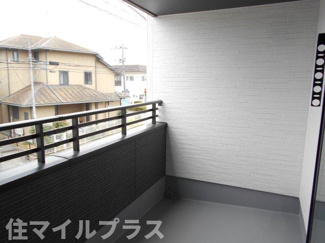 【バルコニー】 | 郡山市横塚5丁目新築一戸建て4棟 | 外からの目が気にならないバルコニーで洗濯物が干せます