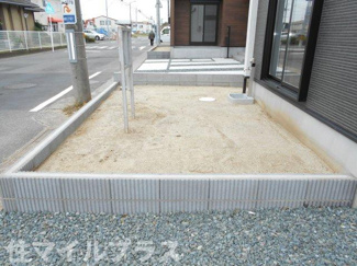 【庭】 | 郡山市横塚5丁目新築一戸建て4棟 | お庭でゆったりと過ごせます