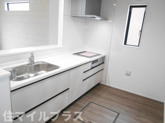 【キッチン】 | 郡山市横塚5丁目新築一戸建て4棟 | きれいなキッチンです