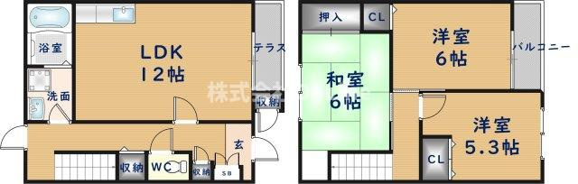 【間取り】 | ツインコートいたくら