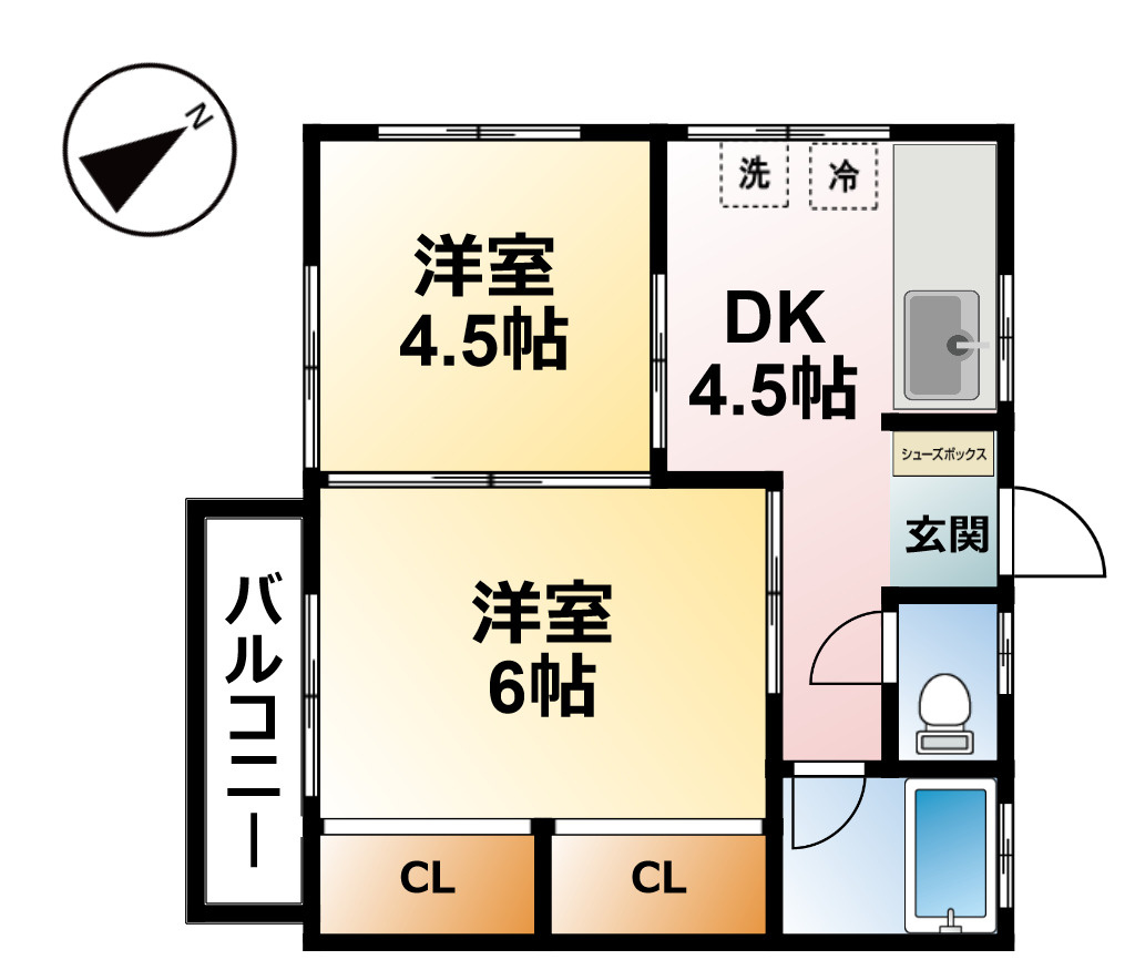 パルトネール東郷の間取り