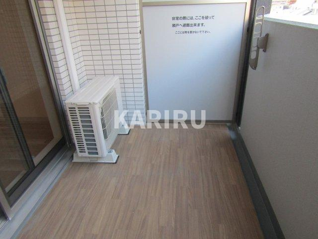 ファステート蒲生公園アペルザのバルコニー