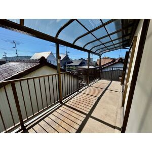 町屋町末廣貸家のバルコニー