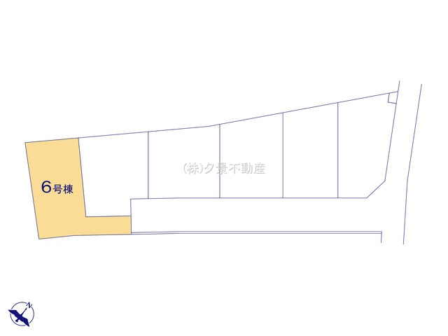 【区画図】 | 《仲介手数料無料》見沼区深作５丁目117(6号棟)新築一戸建てグラファーレ