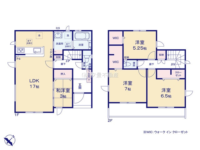 【間取り】 | 《仲介手数料無料》見沼区深作５丁目117(6号棟)新築一戸建てグラファーレ