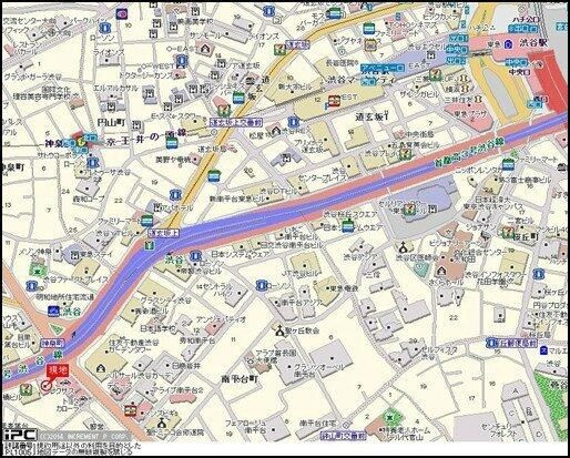 パレステュディオ渋谷ＷＥＳＴの地図