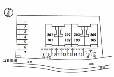【区画図】 | シャーメゾン小郡新町