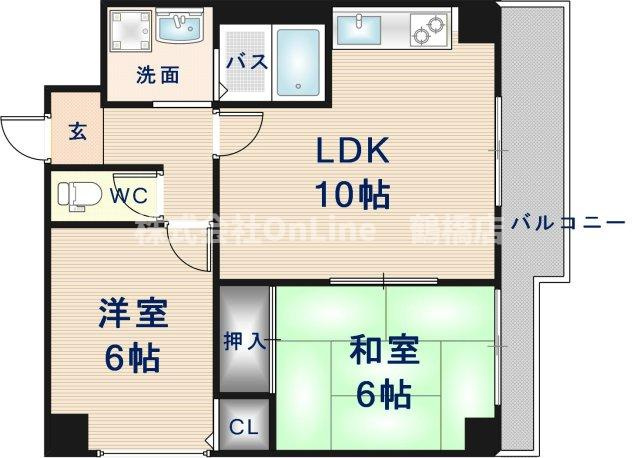 【間取り】 | 第三西原ハイツ