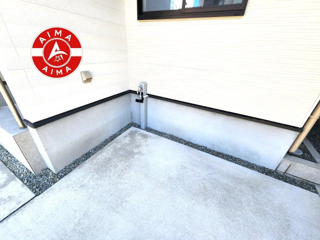 福岡市西区愛宕浜第1-3棟（2号棟）　の庭|お庭で自由な時間を過ごせます。