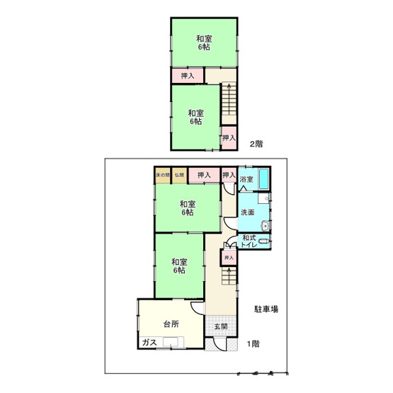 【間取り】 | たつの市龍野町日山/中古戸建