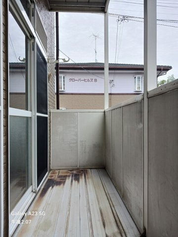 クローバーヒルズＣのバルコニー