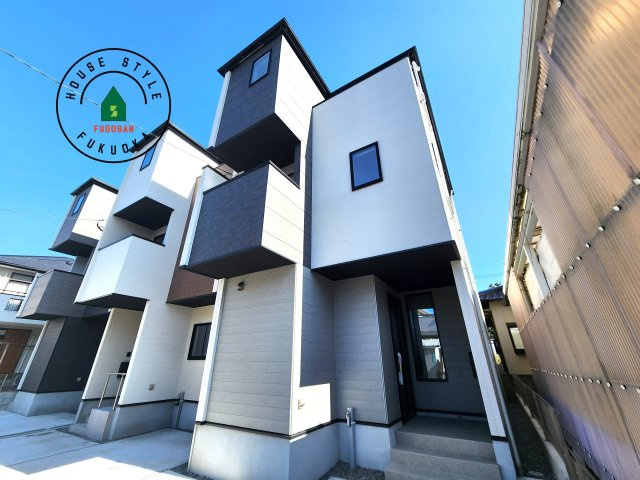 福岡市西区愛宕浜第1-3棟（3号棟）　の外観|デザイン性のある外観です。