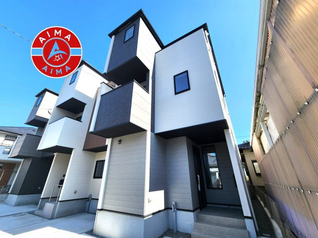 福岡市西区愛宕浜第1-3棟（3号棟）　の外観|デザイン性のある外観です。