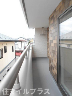 【バルコニー】 | 郡山市喜久田町入ノ内新築一戸建て1棟 | お洗濯にも便利なバルコニー付き