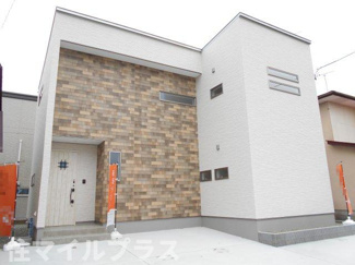 【外観】 | 郡山市喜久田町入ノ内新築一戸建て1棟 | 外観は落ち着いています