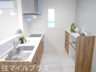 【キッチン】 | 郡山市喜久田町入ノ内新築一戸建て1棟 | 使いやすいキッチンです