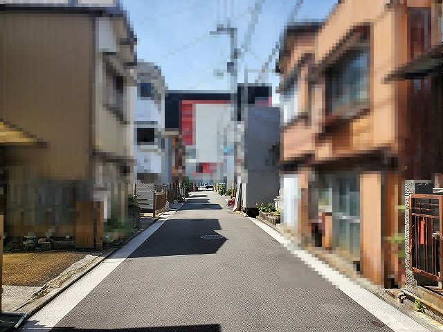 高知市二葉町　土地の前面道路含む現地写真