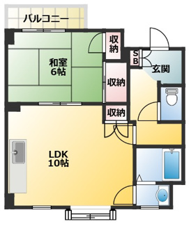 【間取り】 | 杉田ハイツ東大井
