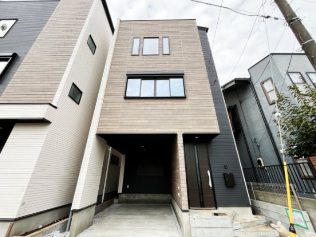 『八王子市新築戸建て』八王子市子安町4-26-3【仲介手数料無料】　４期の外観|～仲介手数料無料☆八王子ひなた不動産～　八王子市子安町　新築戸建て