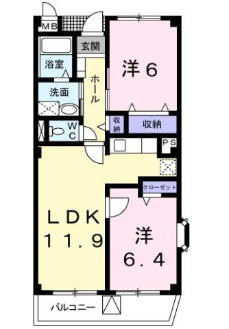 【間取り】 | ロジュマンオヤマ