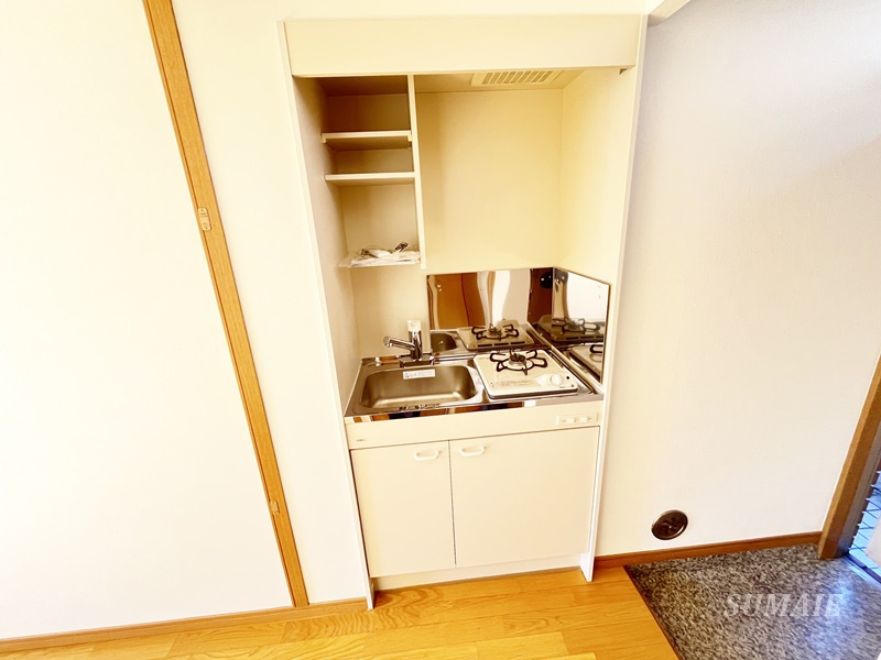 リヴェール片平のキッチン|1口ガスコンロ☆