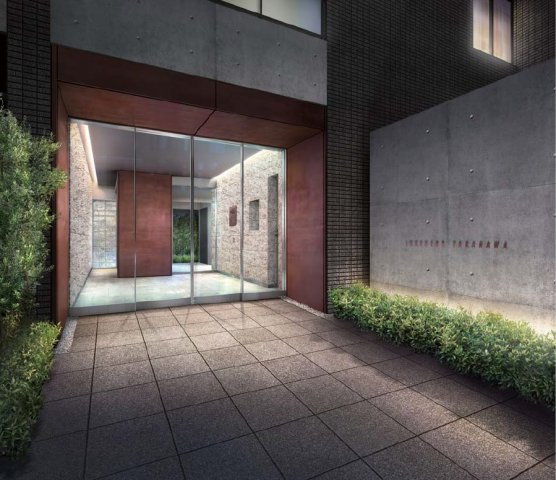 ラグディア高輪のエントランス