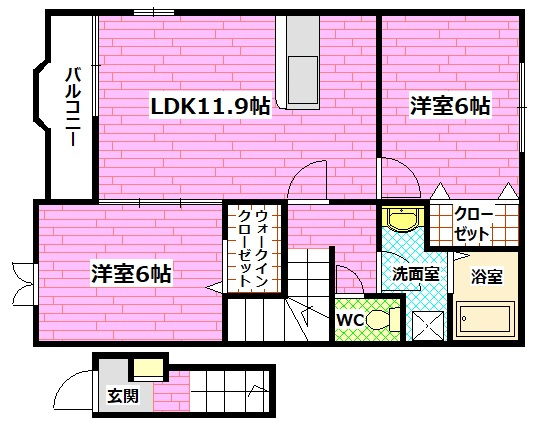 ベルフラワーの間取り
