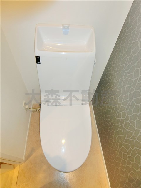 ハーモニーレジデンス大森山王＃002のトイレ|温水洗浄便座付きのトイレ