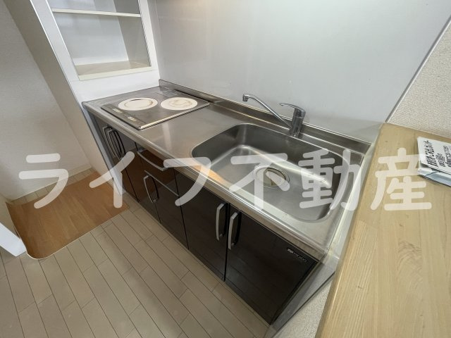 パレフルールのキッチン|コンパクトなキッチンで掃除もラクラク