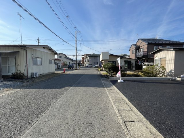 新築戸建・新築建売　大田原市浅香3丁目　制震+耐震で地震に強い　西原小・大田原中の前面道路含む現地写真|南大通りから少し入ったところにあるので落ち着きのある閑静な住宅街です！