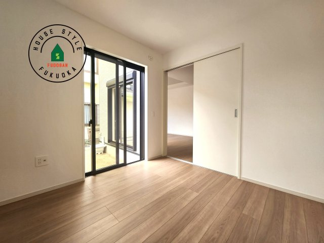 福岡市西区石丸3丁目第2-2棟（2号棟）　の内観：施工例|将来的に、琉球畳を引きまして和室風にすることも可能です。