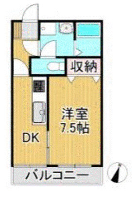 第2コーポ江頭【キャッシュバック対象物件】の間取り