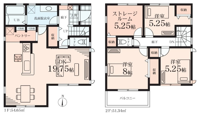 【間取り】 | 大和市福田第3 新築戸建 全1棟