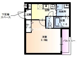 フジパレス和歌山黒田Ⅲ番館の間取り
