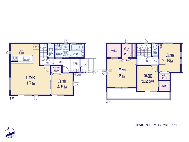 【間取り】 | 《仲介手数料無料》上尾市藤波２丁目371(全1戸)新築一戸建てグラファーレ