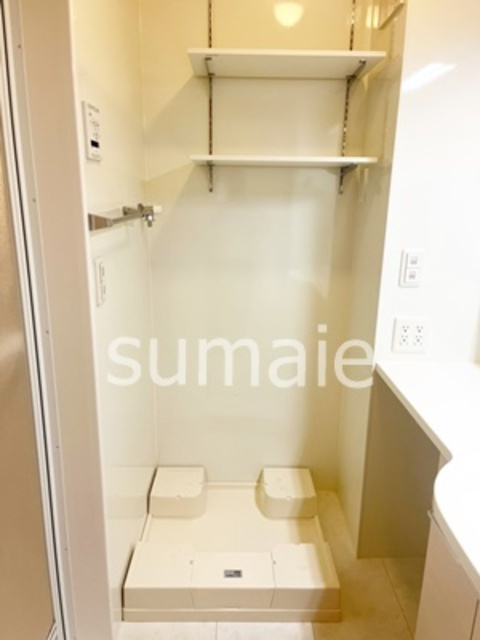 本郷の杜　ラウンの洗面所|室内洗濯機置き場！