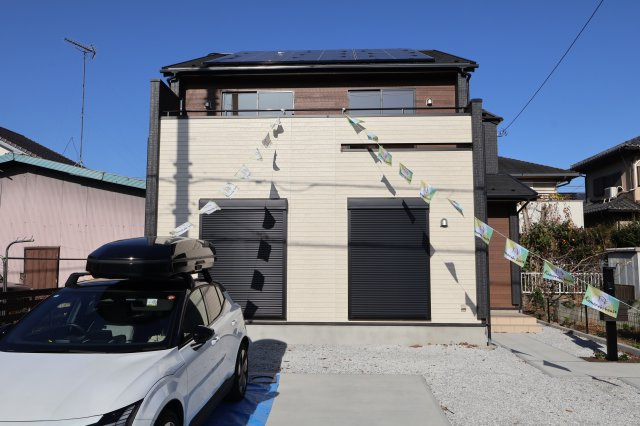 《仲介手数料無料》上尾市井戸木１丁目23-9(全1戸)新築一戸建てブルーミングガーデンの外観|撮影日 2025年11月30晴れ日 9:45 晴れ