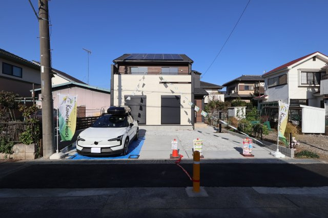 《仲介手数料無料》上尾市井戸木１丁目23-9(全1戸)新築一戸建てブルーミングガーデンの外観|撮影日 2025年11月30晴れ日 9:45 晴れ