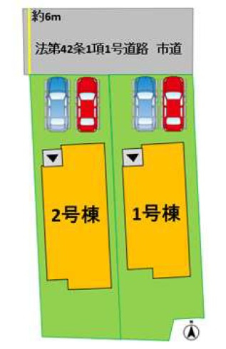 よかタウン／南区白藤1丁目１期／２号棟の区画図