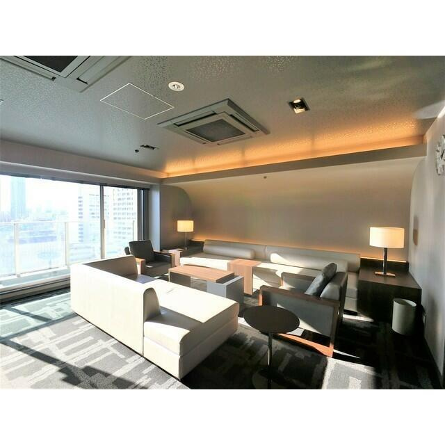 港区赤坂２丁目の賃貸マンションのロビー|スカイラウンジ（2019.12撮影） 