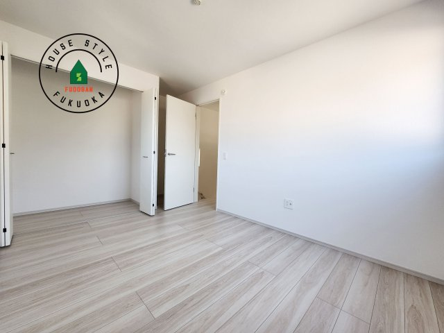 大野城市白木原4丁目第1-2棟（1号棟）　の和室|将来的に、琉球畳を引きまして和室風にすることも可能です。