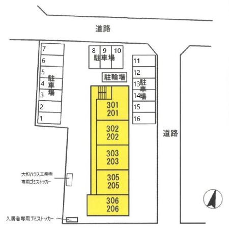 コスモスハウス菊陽の区画図