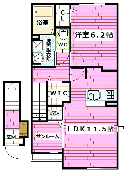 ハルメゾン　αの間取り