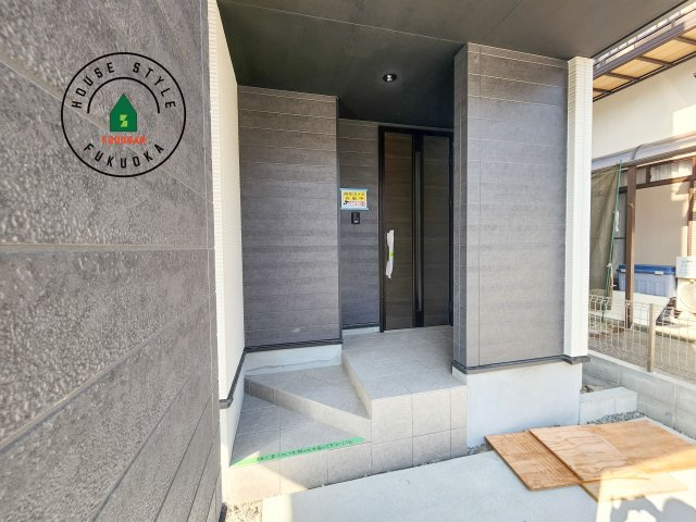 大野城市白木原4丁目第1-2棟（2号棟）　の外観：施工例|おでかけの時も帰った時も、「我が家」を最初に感じでもらえる素敵な空間に。